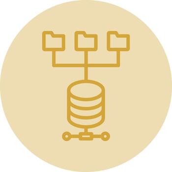 diseño de icono de vector de fuente de datos