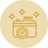 New Year Camera Vector Icon Design
