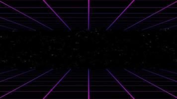 Retro 3D Grid Wave Background video