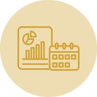 Yearly Report Vector Icon Design