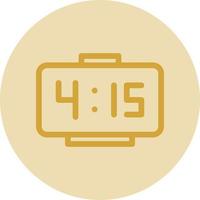 Digital Clock Vector Icon Design