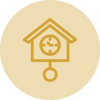 Cuckoo Clock Vector Icon Design