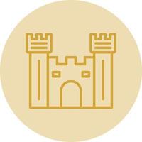 Castle Gate Vector Icon Design