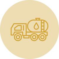 Oil Tanker Vector Icon Design