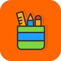 Pencil Case Vector Icon Design