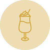 Latte Macchiato Vector Icon Design