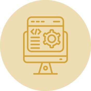 diseño de icono de vector de desarrollador de software