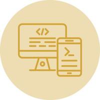 Code Terminal Vector Icon Design