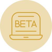 diseño de icono de vector beta