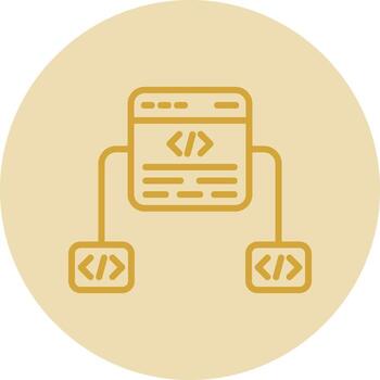 diseño de icono de vector de marco de código
