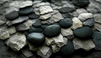 abstract black rocks background illustration photo