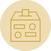 Charity Box Vector Icon Design