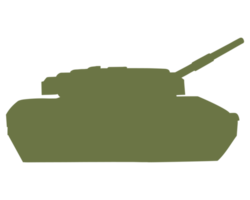 principale battaglia serbatoio silhouette nel linea arte nel colore. Tedesco militare veicolo leopardo 2. colorato png illustrazione.