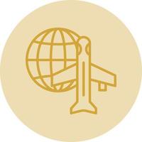 Worldwide Shipping Air Vector Icon Design