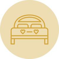 Double Bed Vector Icon Design