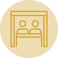 Virtual Team Room Vector Icon Design
