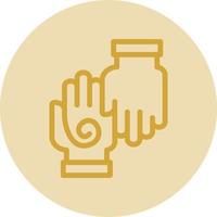 Hand Massage Vector Icon Design
