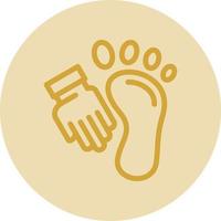 Foot Massage Vector Icon Design