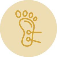 Foot Acupuncture Vector Icon Design