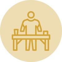 Massage Therapist Vector Icon Design