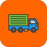 Cargo Truck Vector Icon Design