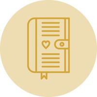 Diary Vector Icon Design