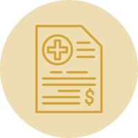 Medical Bill Vector Icon Design