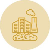 Factory Waste Vector Icon Design