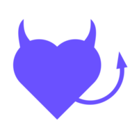 diablo corazón símbolo png