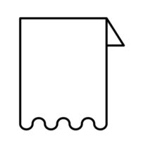 enkel bokmärke element png