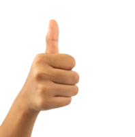 Thumbs up isolated for design element png