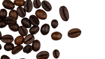 astratto caffè fagioli per copia spazio png