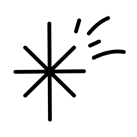 enkel stjärna form symbol element png