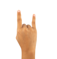 the metal hands gesture isolated png