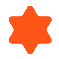 estrella icono naranja png