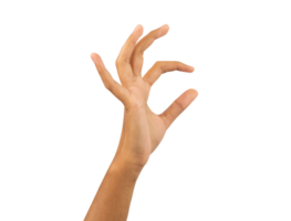 hand holding something isolated for template png