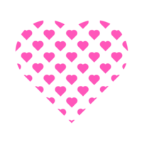 rosado corazón conformado papel picado png