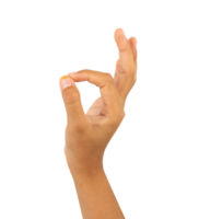 hand showing ok sign isolated png