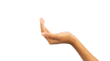hand raised something isolated for template png