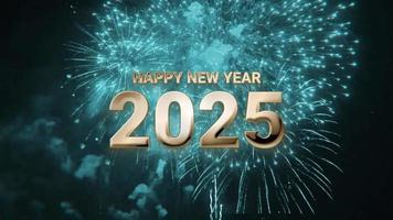 Happy new year animation 2025 V5 video