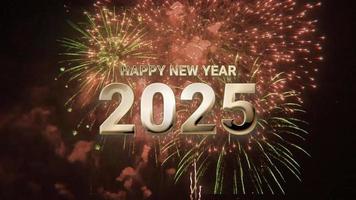 Happy new year animation 2025 V9 video