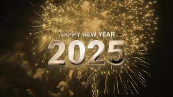 Happy new year animation 2025 V2 video