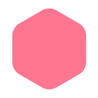 pink button isolated png