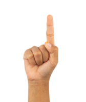 index finger gester isolerat element png