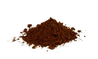 Heap of coffee powder isolated for element png