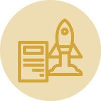 Project Launch Vector Icon Design