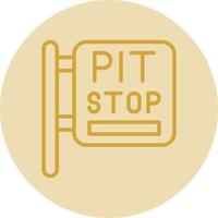 Pit Stop Vector Icon Design