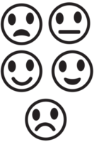 smiley faces on transparent background. png