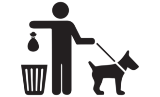 sauber nach Ihre Hund Symbol auf transparent Hintergrund png