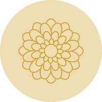 Chrysanthemum Vector Icon Design